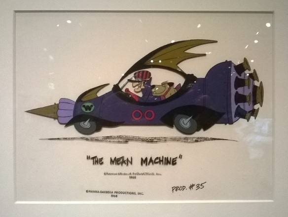 Dick Dastardly, Muttley and the Mean Machine animation cel.